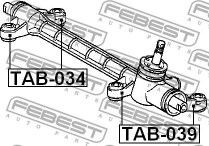 Febest TAB-039 - Piekare, Stūres iekārta www.autospares.lv