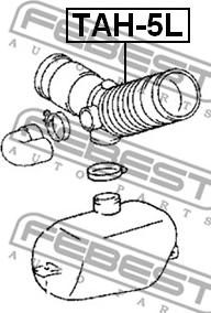 Febest TAH-5L - Šļūtene, Gaisa padeves sistēma www.autospares.lv