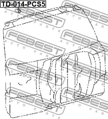 Febest TD-014-PCS5 - Bampers www.autospares.lv