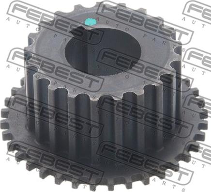 Febest TES-002 - Zobrats, Kloķvārpsta www.autospares.lv