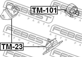 Febest TM-23 - Piekare, Dzinējs www.autospares.lv