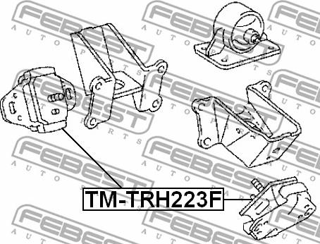 Febest TM-TRH223F - Piekare, Dzinējs www.autospares.lv