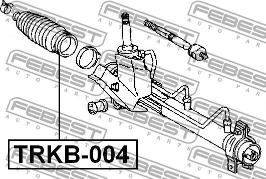 Febest TRKB-004 - Putekļusargs, Stūres iekārta www.autospares.lv