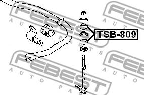 Febest TSB-809 - Piekare, Vārpstas statne www.autospares.lv