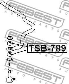 Febest TSB-789 - Amortizatora statnes balsts www.autospares.lv