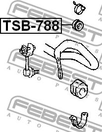 Febest TSB-788 - Piekare, Vārpstas statne www.autospares.lv