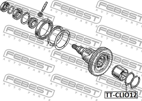 Febest TT-CLI012 - Montāžas komplekts, Piedziņas vārpstas gofrēts apvalks www.autospares.lv