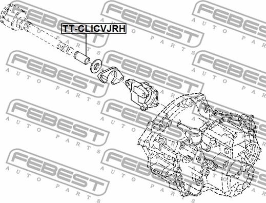 Febest TT-CLICVJRH - Šarnīru komplekts, Piedziņas vārpsta www.autospares.lv