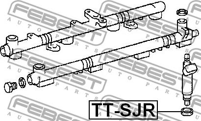 Febest TT-SJR - Blīve, Sprauslas korpuss www.autospares.lv