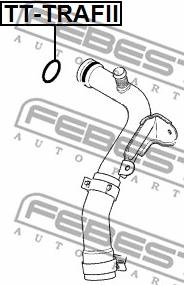 Febest TT-TRAFII - Blīve, Dzesēšanas šķidruma flancis www.autospares.lv