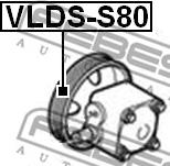 Febest VLDS-S80 - Piedziņas skriemelis, Servopiedziņas sūknis www.autospares.lv