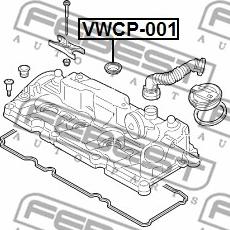 Febest VWCP-001 - Blīvgredzens, Iesmidzināšanas sprausla www.autospares.lv