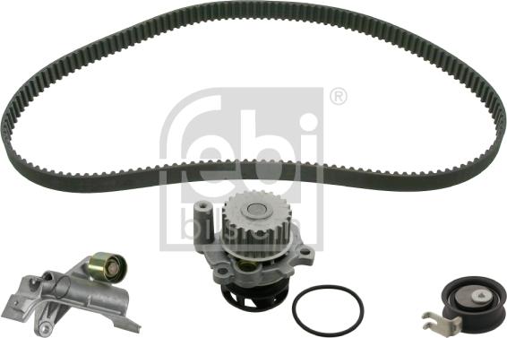 Febi Bilstein 45128 - Водяной насос + комплект зубчатого ремня ГРМ www.autospares.lv