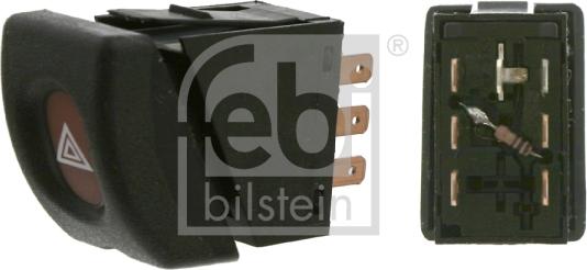 Febi Bilstein 01566 - Avārijas gaismas signāla slēdzis autospares.lv