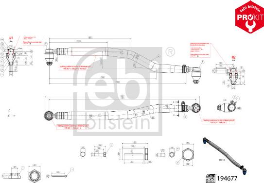 Febi Bilstein 194677 - Stūres garenstiepnis www.autospares.lv