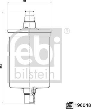 Febi Bilstein 196048 - Degvielas filtrs www.autospares.lv