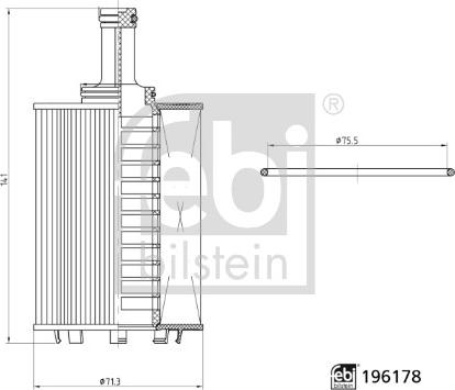 Febi Bilstein 196178 - Eļļas filtrs www.autospares.lv