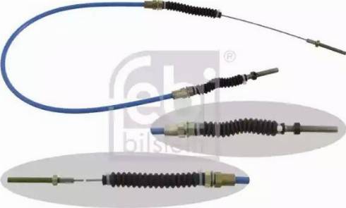 Febi Bilstein 15807 - Cable, parking brake www.autospares.lv