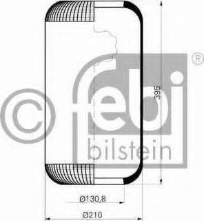 Febi Bilstein 15301 - Pneimoatsperes spilvens, Pneimopiekare www.autospares.lv