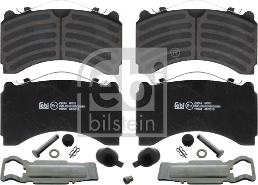 Febi Bilstein 16996 - Brake Pad Set, disc brake www.autospares.lv