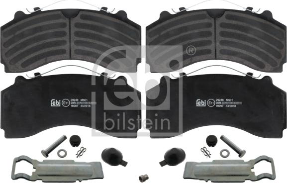 Febi Bilstein 16997 - Brake Pad Set, disc brake www.autospares.lv