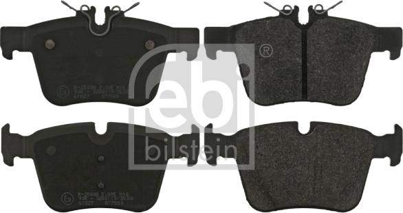 Febi Bilstein 16989 - Brake Pad Set, disc brake www.autospares.lv