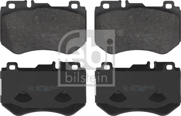 Febi Bilstein 16987 - Brake Pad Set, disc brake www.autospares.lv