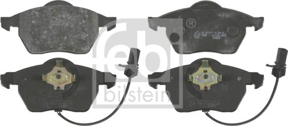 Febi Bilstein 16448 - Тормозные колодки, дисковые, комплект www.autospares.lv