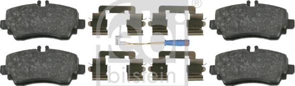 Febi Bilstein 16439 - Тормозные колодки, дисковые, комплект www.autospares.lv