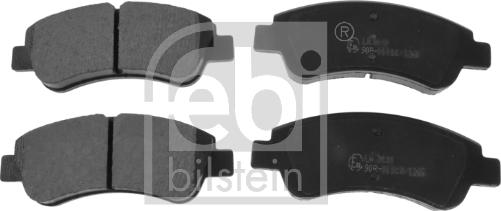 Febi Bilstein 16432 - Brake Pad Set, disc brake www.autospares.lv