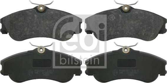 Febi Bilstein 16421 - Brake Pad Set, disc brake www.autospares.lv