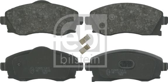 Febi Bilstein 16423 - Brake Pad Set, disc brake www.autospares.lv