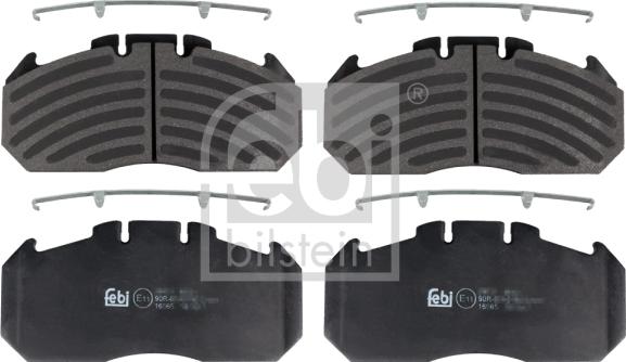 Febi Bilstein 16565 - Brake Pad Set, disc brake www.autospares.lv