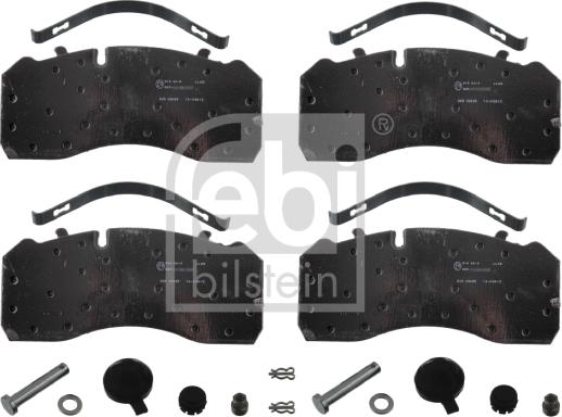 Febi Bilstein 16563 - Brake Pad Set, disc brake www.autospares.lv