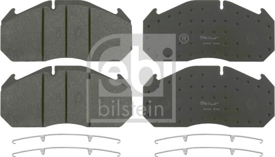 Febi Bilstein 16562 - Brake Pad Set, disc brake www.autospares.lv