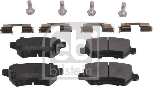 Febi Bilstein 16512 - Brake Pad Set, disc brake www.autospares.lv