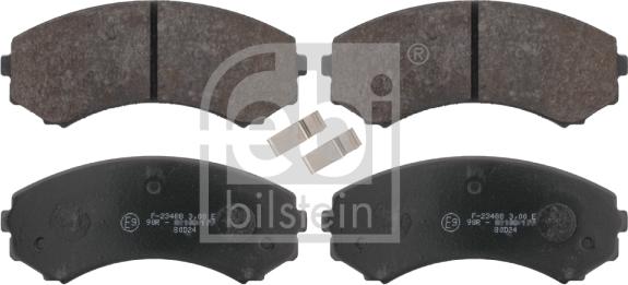 Febi Bilstein 16582 - Brake Pad Set, disc brake www.autospares.lv