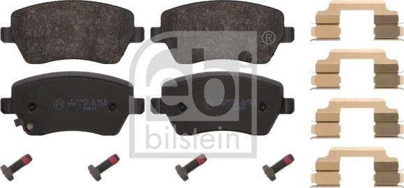 Febi Bilstein 16649 - Bremžu uzliku kompl., Disku bremzes www.autospares.lv