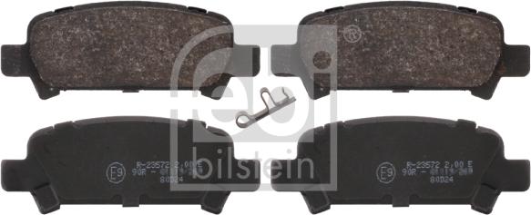 Febi Bilstein 16659 - Brake Pad Set, disc brake www.autospares.lv