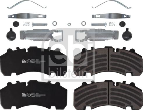 Febi Bilstein 16606 - Brake Pad Set, disc brake www.autospares.lv