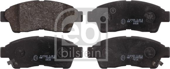 Febi Bilstein 16616 - Brake Pad Set, disc brake www.autospares.lv