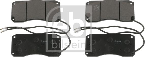 Febi Bilstein 16611 - Brake Pad Set, disc brake www.autospares.lv