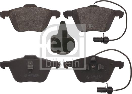 Febi Bilstein 16629 - Brake Pad Set, disc brake www.autospares.lv