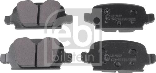 Febi Bilstein 16626 - Brake Pad Set, disc brake www.autospares.lv