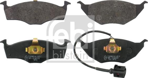 Febi Bilstein 16620 - Bremžu uzliku kompl., Disku bremzes www.autospares.lv