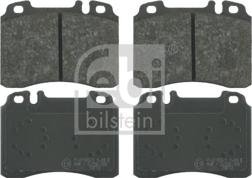 Febi Bilstein 16095 - Bremžu uzliku kompl., Disku bremzes www.autospares.lv