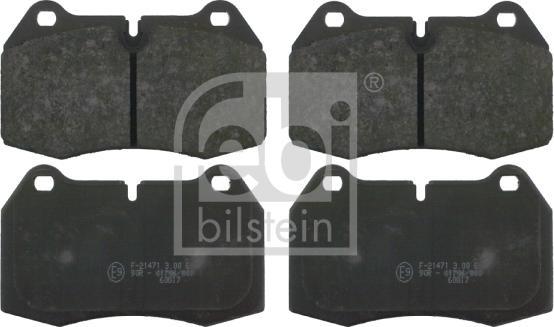 Febi Bilstein 16109 - Bremžu uzliku kompl., Disku bremzes www.autospares.lv