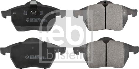 Febi Bilstein 16107 - Brake Pad Set, disc brake www.autospares.lv