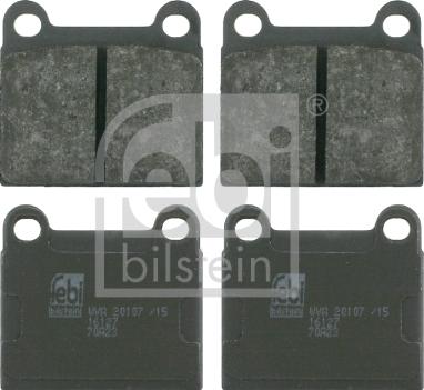 Febi Bilstein 16127 - Brake Pad Set, disc brake www.autospares.lv