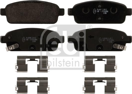 Febi Bilstein 16894 - Brake Pad Set, disc brake www.autospares.lv